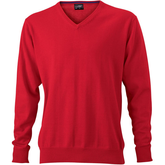 James & Nicholson Men's V-Neck Pullover - JN659