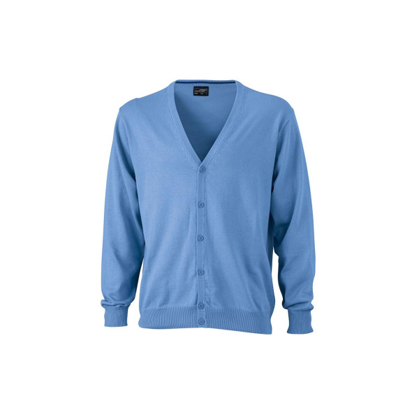 James & Nicholson Men's V-Neck Cardigan - JN661