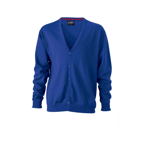 James & Nicholson Men's V-Neck Cardigan - JN661