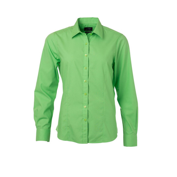 James & Nicholson Ladies Shirt Long Sleeve Poplin - JN677