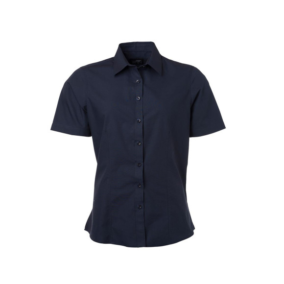 James & Nicholson Ladies Shirt Short Sleeve Poplin - JN679