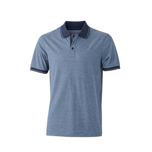 James & Nicholson Men's Heather Polo - JN706