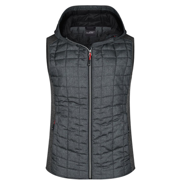 James & Nicholson Ladies Knitted Hybrid Vest - JN767