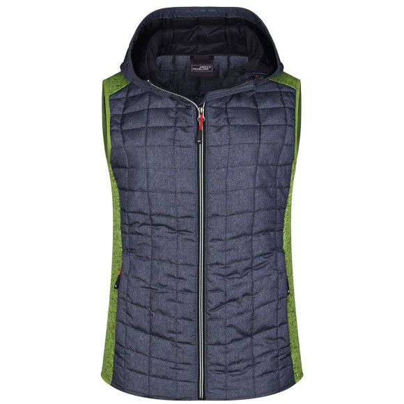 James & Nicholson Ladies Knitted Hybrid Vest - JN767