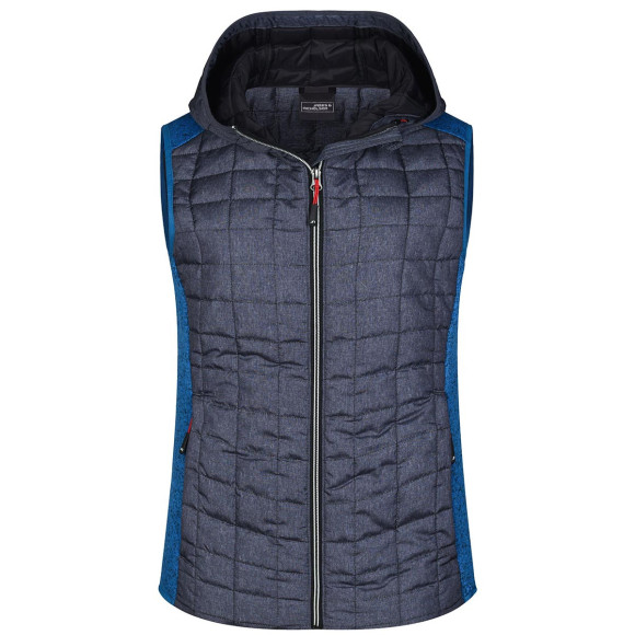 James & Nicholson Ladies Knitted Hybrid Vest - JN767