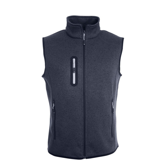 James & Nicholson Men's Knitted Fleece Vest - JN774