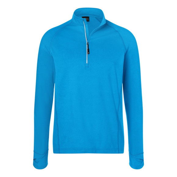 James & Nicholson Mens Sports Shirt Half-Zip - JN788