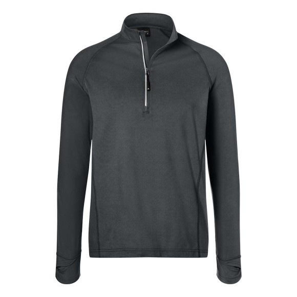James & Nicholson Mens Sports Shirt Half-Zip - JN788