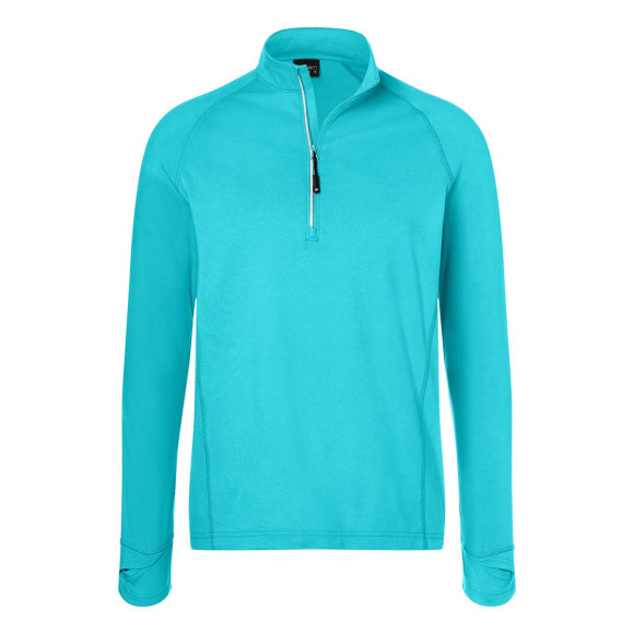 James & Nicholson Mens Sports Shirt Half-Zip - JN788
