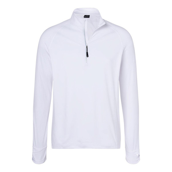 James & Nicholson Mens Sports Shirt Half-Zip - JN788