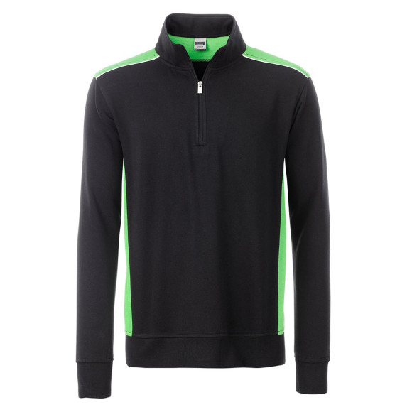 James & Nicholson Workwear Half-Zip Sweat-Level 2 - JN868