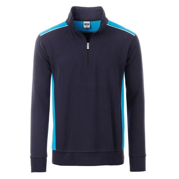 James & Nicholson Workwear Half-Zip Sweat-Level 2 - JN868