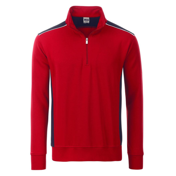 James & Nicholson Workwear Half-Zip Sweat-Level 2 - JN868