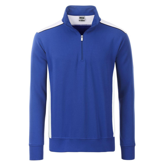 James & Nicholson Workwear Half-Zip Sweat-Level 2 - JN868