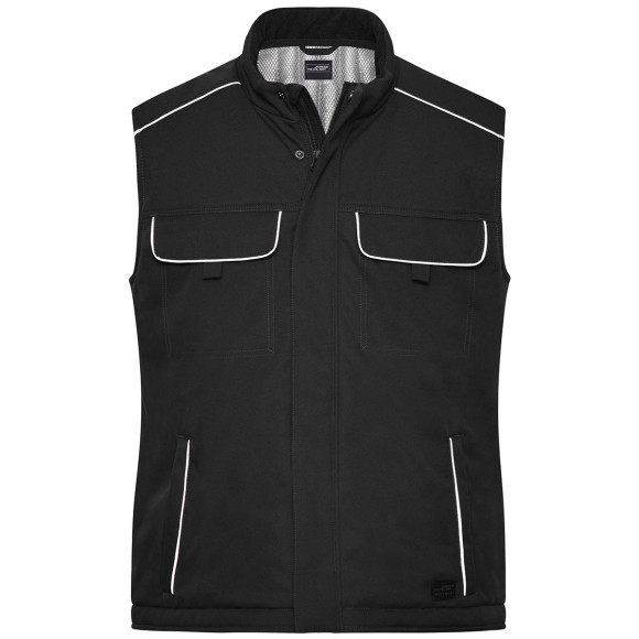 James & Nicholson Workwear Softshell Padded Vest - JN885