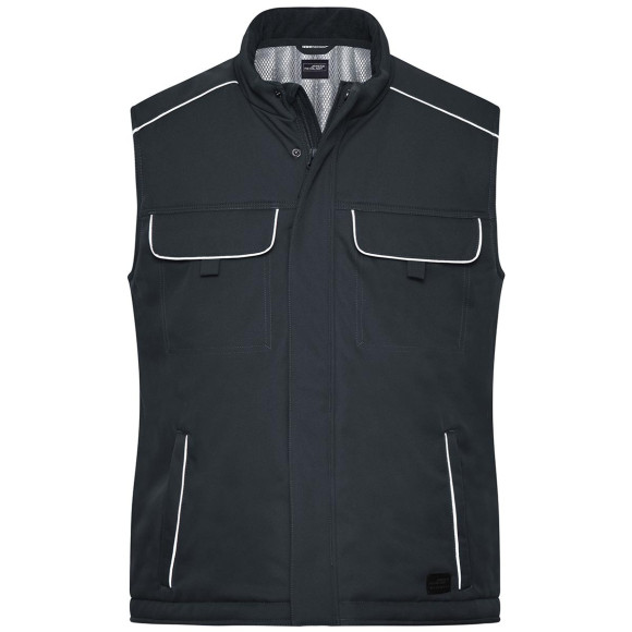 James & Nicholson Workwear Softshell Padded Vest - JN885