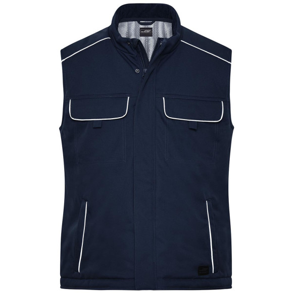 James & Nicholson Workwear Softshell Padded Vest - JN885
