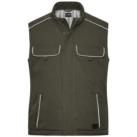 James & Nicholson Workwear Softshell Padded Vest - JN885