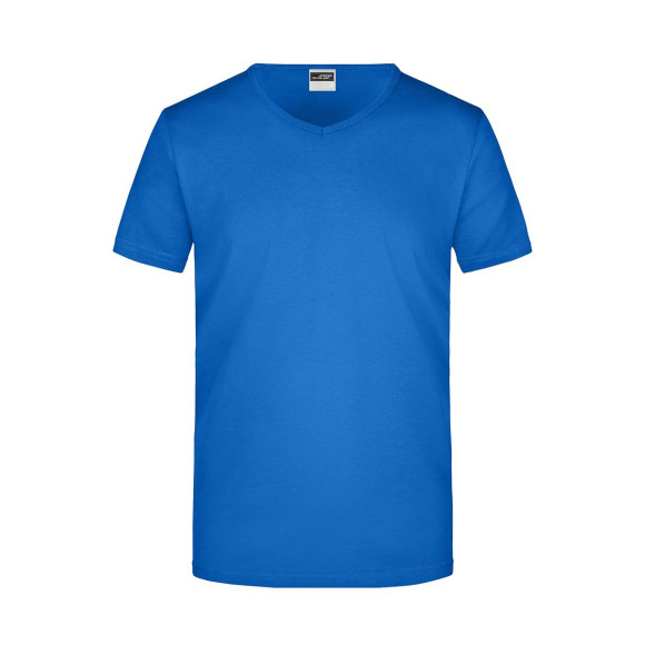James & Nicholson Men's Slim Fit V-Neck T - JN912