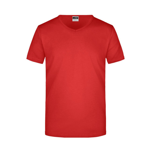 James & Nicholson Men's Slim Fit V-Neck T - JN912
