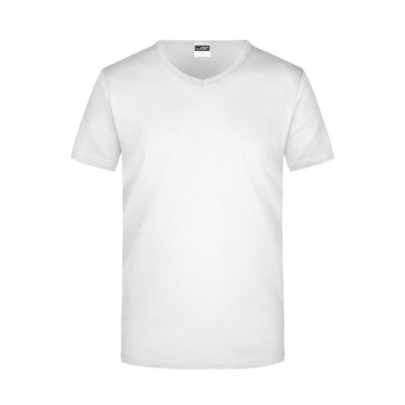James & Nicholson Men's Slim Fit V-Neck T - JN912