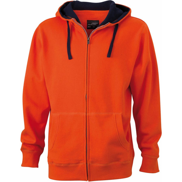 James & Nicholson Men's Lifestyle Zip-Hoody - JN963