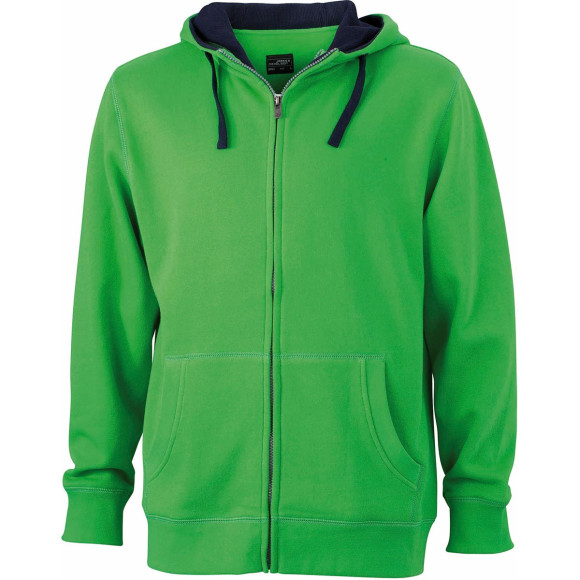 James & Nicholson Men's Lifestyle Zip-Hoody - JN963