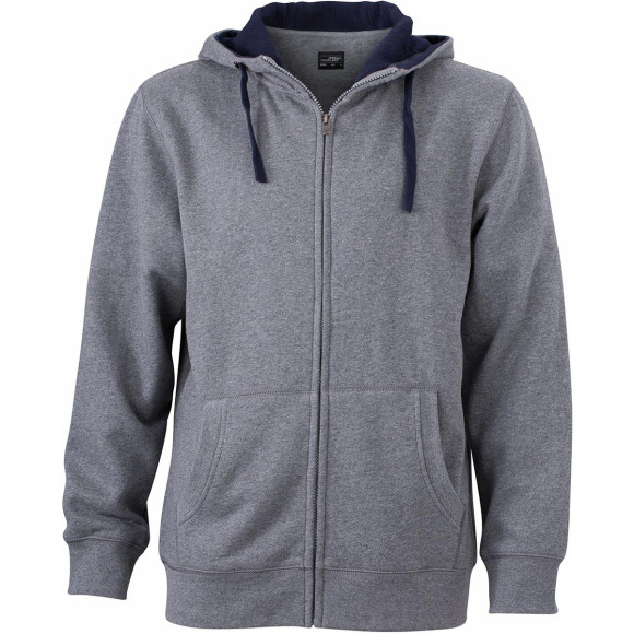 James & Nicholson Men's Lifestyle Zip-Hoody - JN963