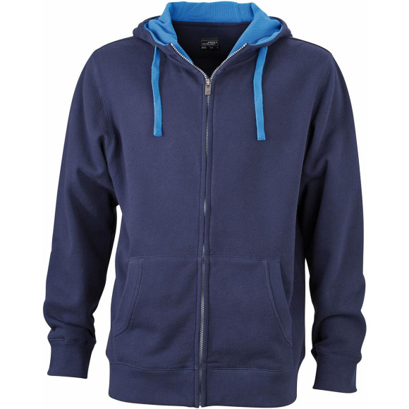 James & Nicholson Men's Lifestyle Zip-Hoody - JN963