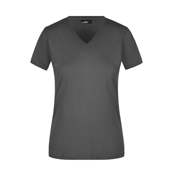 James & Nicholson Ladies' Slim Fit V-Neck T - JN972