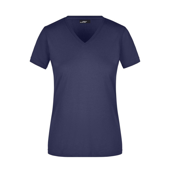 James & Nicholson Ladies' Slim Fit V-Neck T - JN972