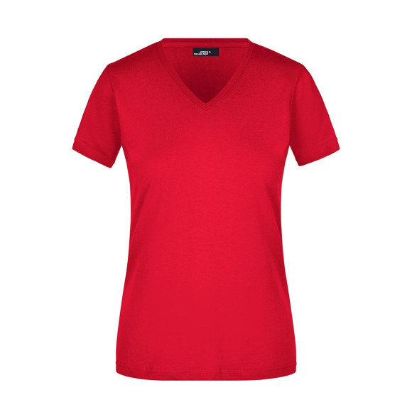 James & Nicholson Ladies' Slim Fit V-Neck T - JN972