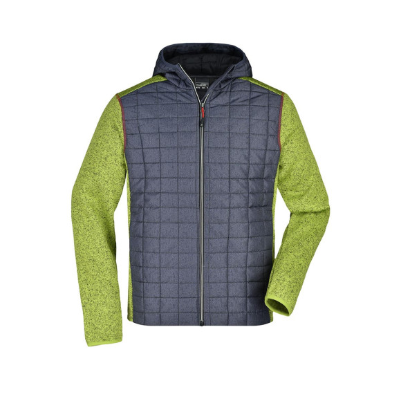 James & Nicholson Men's Knitted Hybrid Jacket - JN772