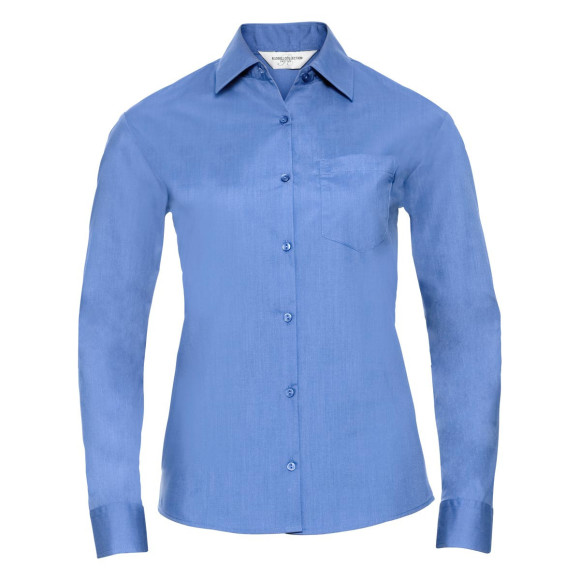 Russell Ladies Long Sleeve Polycotton Poplin Shirt - R-934F-0