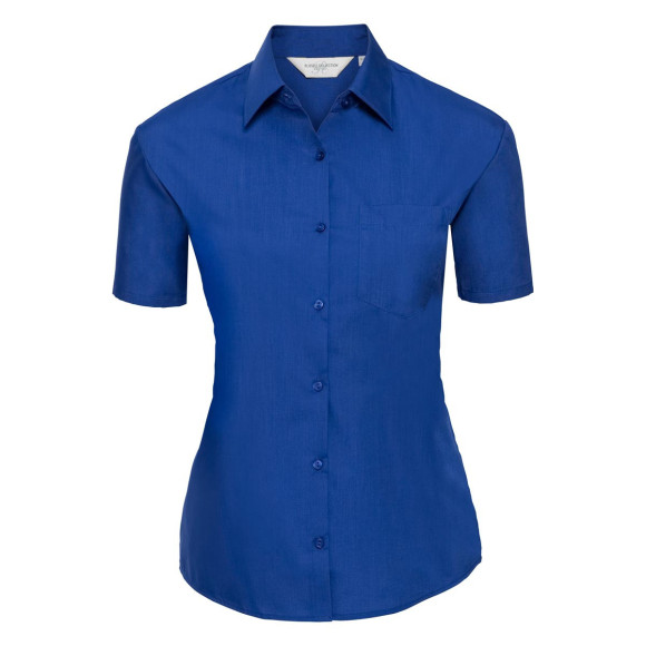 Russell Ladies Short Sleeve Polycotton Poplin Shirt - R-935F-0