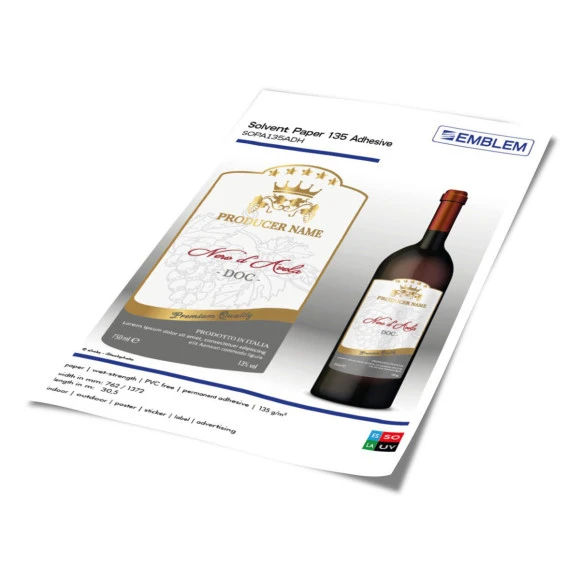 EMBLEM Adhesive Paper weiß matt