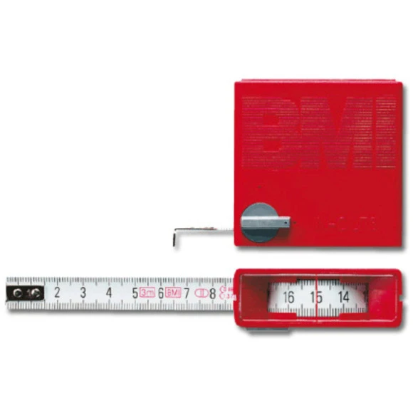 BMI Taschenbandmaß mit Sichtfenster