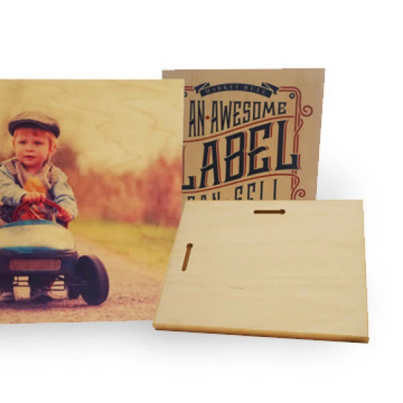 ChromaLuxe Fototafel Holz