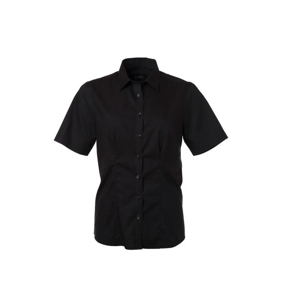 Daiber Ladies' Shirt Short Sleeve Micro-Twill - JN683