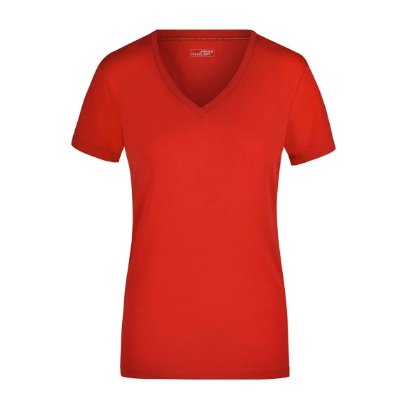 Daiber Ladies' Stretch V-Neck T - JN928