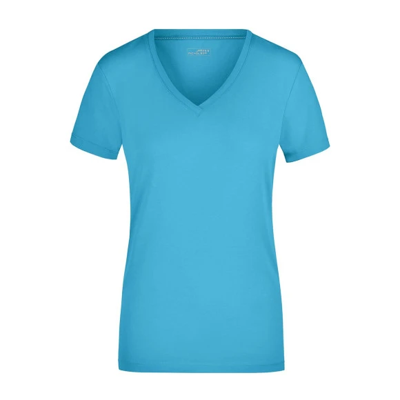 Daiber Ladies' Stretch V-Neck T - JN928