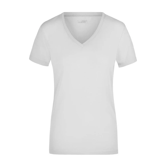 Daiber Ladies' Stretch V-Neck T - JN928
