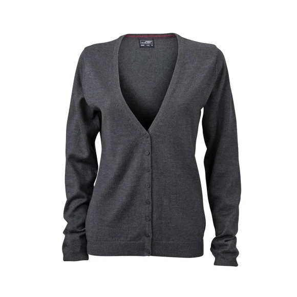 Daiber Ladies' V-Neck Cardigan - JN660