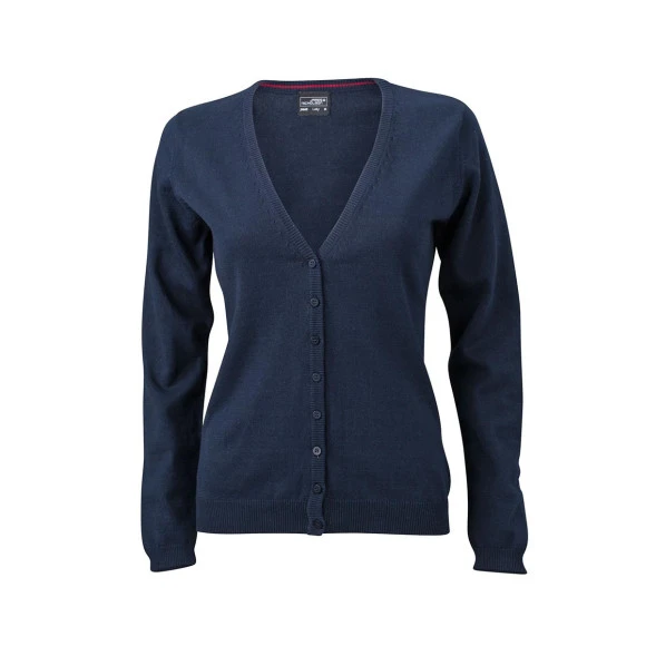 Daiber Ladies' V-Neck Cardigan - JN660