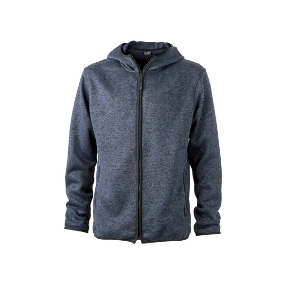 Daiber Men's Knitted Fleece Hoody - JN589
