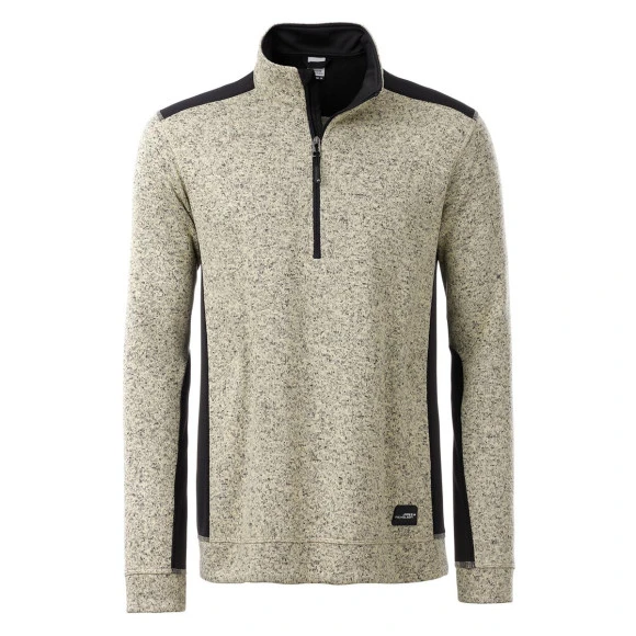 Daiber Men's Knitted Workwear Fleece Half-Zip - JN864