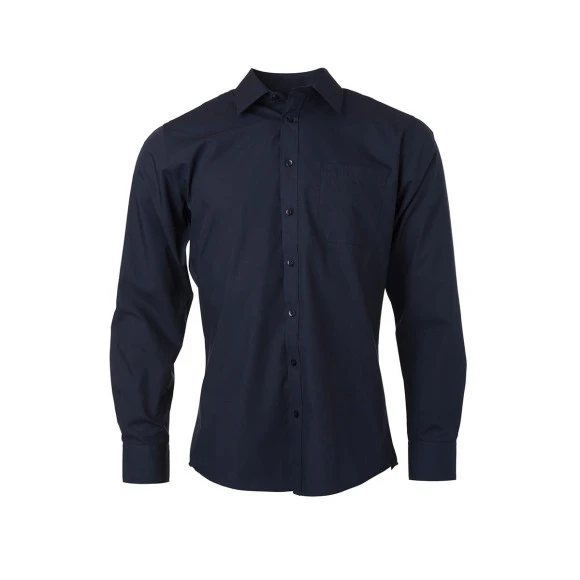 Daiber Mens Shirt Long Sleeve Poplin - JN678