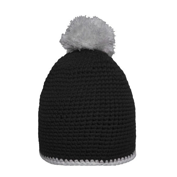 Daiber Pompon Hat with Contrast Stripe - MB7964