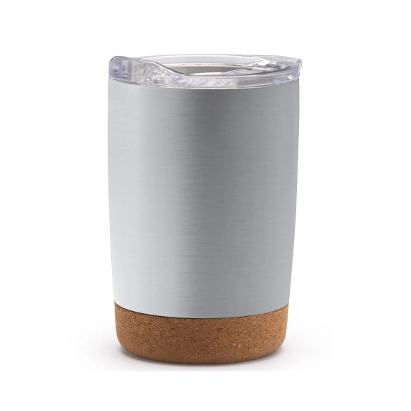  Edelstahlbecher mit Kork
