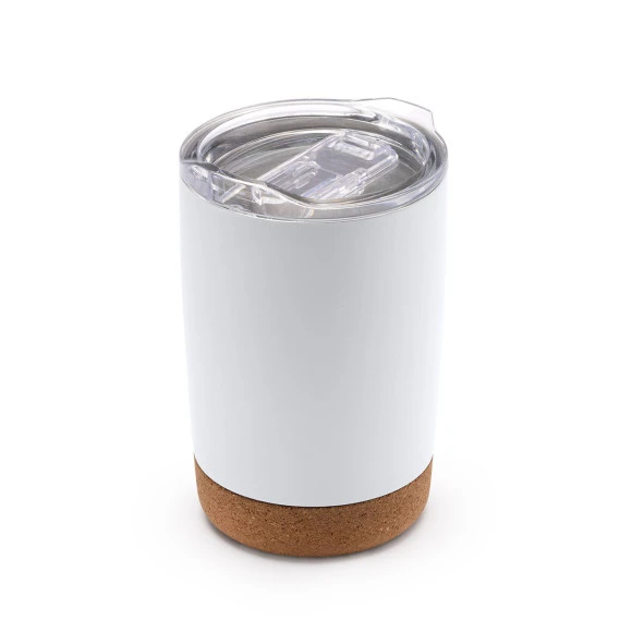  Edelstahlbecher mit Kork